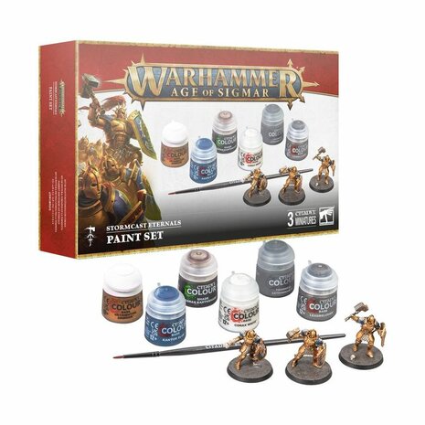 Warhammer: Age of Sigmar - Stormcast Eternals + Paints Set