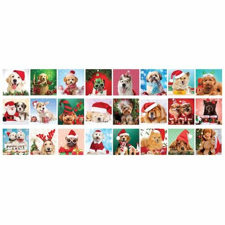 Adventskalender met puzzels: Christmas Paws - honden