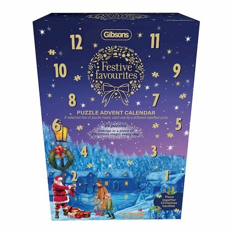 Adventskalender met legpuzzels: Festive Favourites