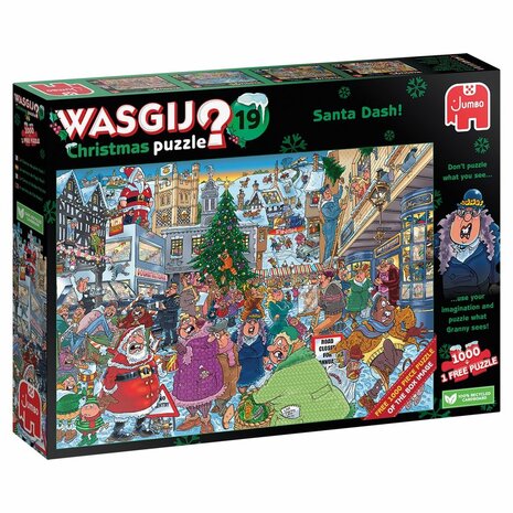 Wasgij Christmas Puzzel (#19): Santa Dash (2x1000)