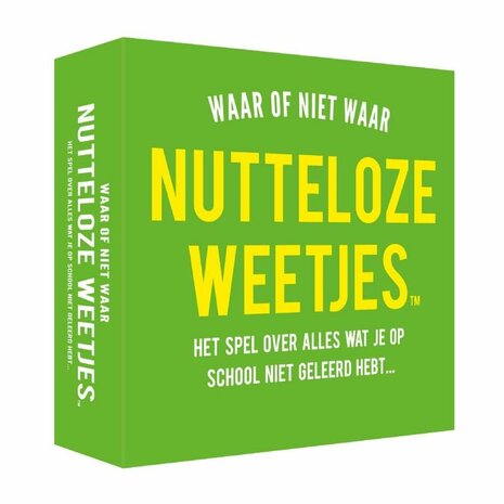 Waar of Niet Waar: Nutteloze Weetjes - Partyspel