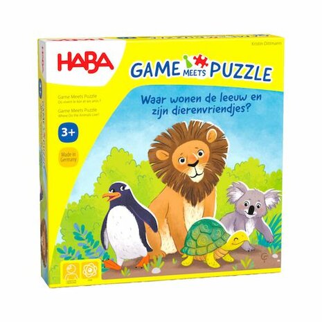 Game meets Puzzle - Waar wonen de leeuw en zijn dierenvriendjes