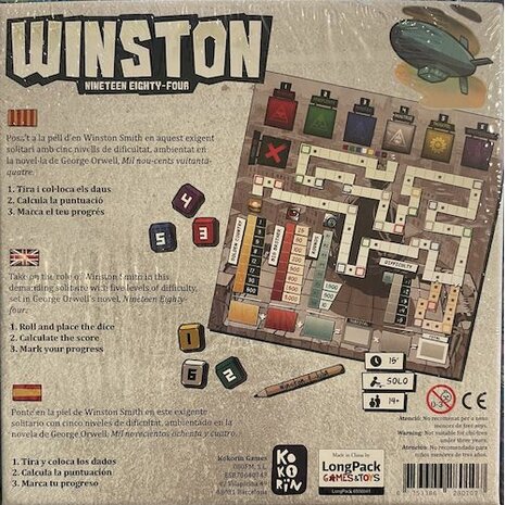 Winston: Nineteen Eighty-Four – Solo Dobbel spel | Kokorïn Games