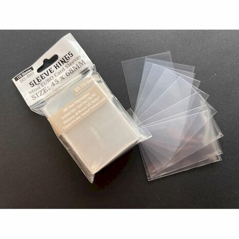 Mini Euro Card Sleeves 45x68mm – 110-pack | Sleeve Kings