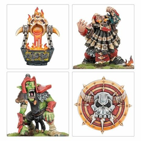 Blood Bowl Chaos Dwarf Team: The Zharr-Naggrund Ziggurats