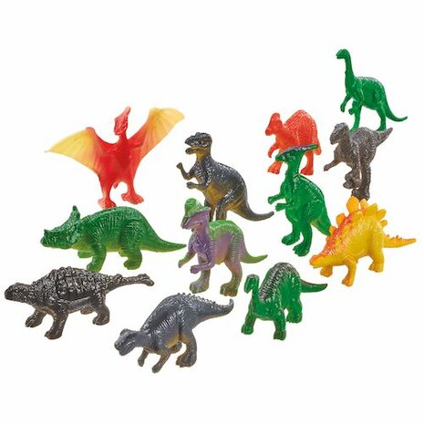 Dinosaurussen Kinderlegpuzzel 60 Stukjes + Speelfiguren - Schmidt