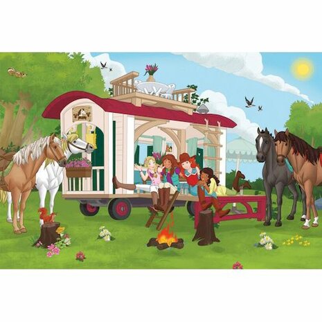 Paarden Club Legpuzzel 100 Stukjes + Paard Speelfiguur - Schmidt