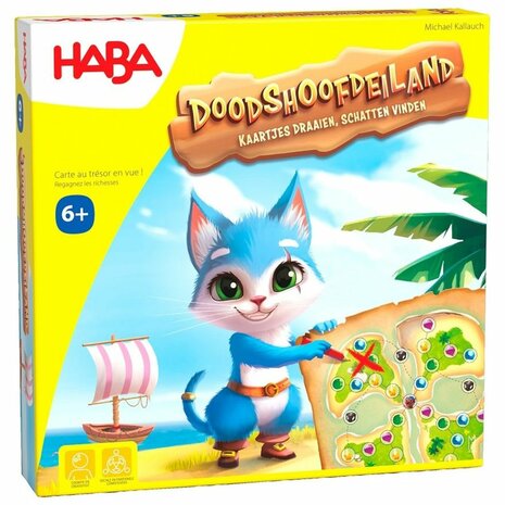 Doodshoofdeiland – Herover de schatten (6+) | Coöperatief Flip & Write Spel | HABA