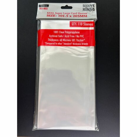 XXXL Super Large Card Sleeves 8833 (101,5x203mm) | Sleeve Kings