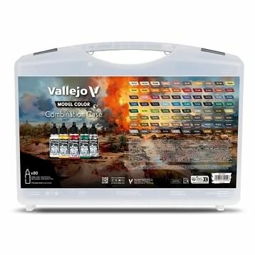 Vallejo Model Color: Combination Case – Complete Acrylverfkoffer voor Modelbouw voor Modelbouw