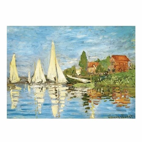 Regattas at Argenteuil, Claude Monet - 1000 stukjes legpuzzel van Eurographics