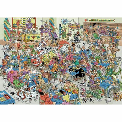 Jan van Haasteren -NK Mens Erger Je Niet - 1000 Stukjes Legpuzzel | Jumbo