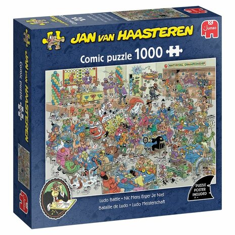 Jan van Haasteren -NK Mens Erger Je Niet - 1000 Stukjes Legpuzzel | Jumbo