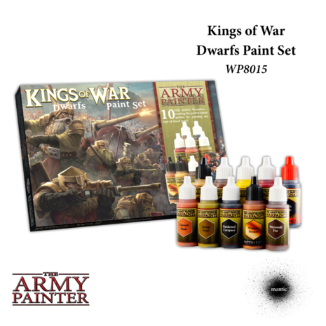 Warpaints Kings of War Dwarfs Paint Set (The Army Painter)