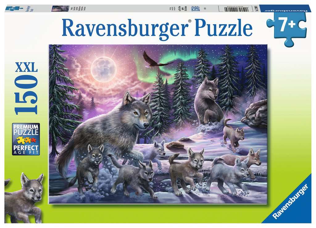 Puzzle Adulte : Meute De Loup Dans La Neige 2000 Pieces - Collection  Paysage De Montagne - Ravensburger
