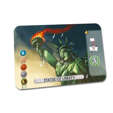 7 Wonders Duel Statue of Liberty version 2 alternate art promo